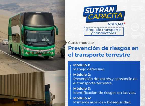 Acceder a las capacitaciones de la Sutran para empresas de transporte y conductores